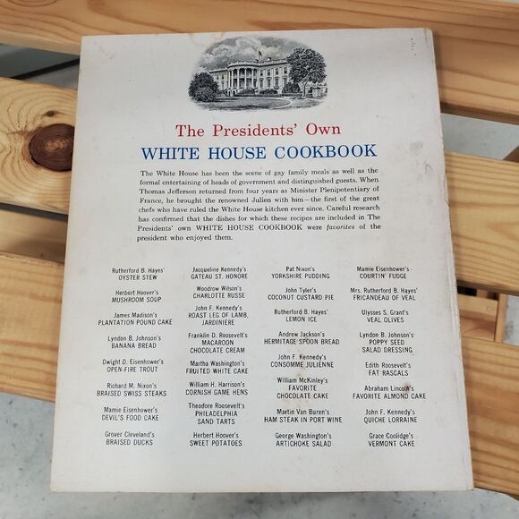The Presidents' Own White House Cookbook Culinary Arts Institute Recipe Book - Picture 2 of 6